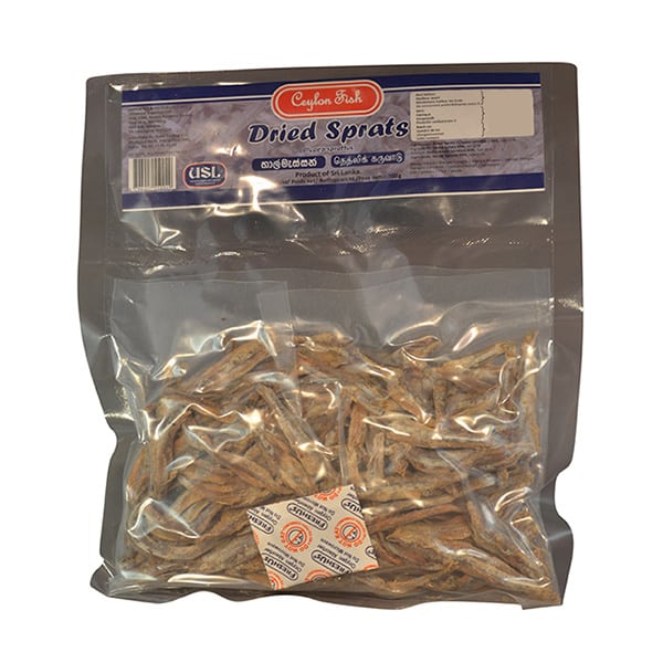 Ceylon Fish - Dried Sprats (Headless) 200g Ceylon Fish - Dried Sprats (Headless) 200g