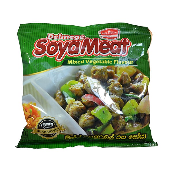 Delmege - Soya Meat Mixed Vegetable Flavour 90g Delmege - Soya Meat Mixed Vegetable Flavour 90g