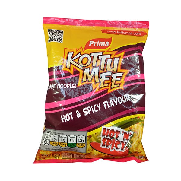 Prima - Instant Noodles Kottu Mee Hot _ Spicy 70g Prima - Instant Noodles Kottu Mee Hot _ Spicy 70g