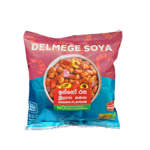 delmege soya meat prawn flavour 90g delmege soya meat prawn flavour 90g