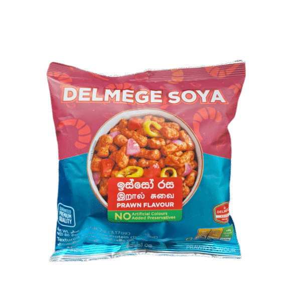 delmege soya meat prawn flavour 90g delmege soya meat prawn flavour 90g