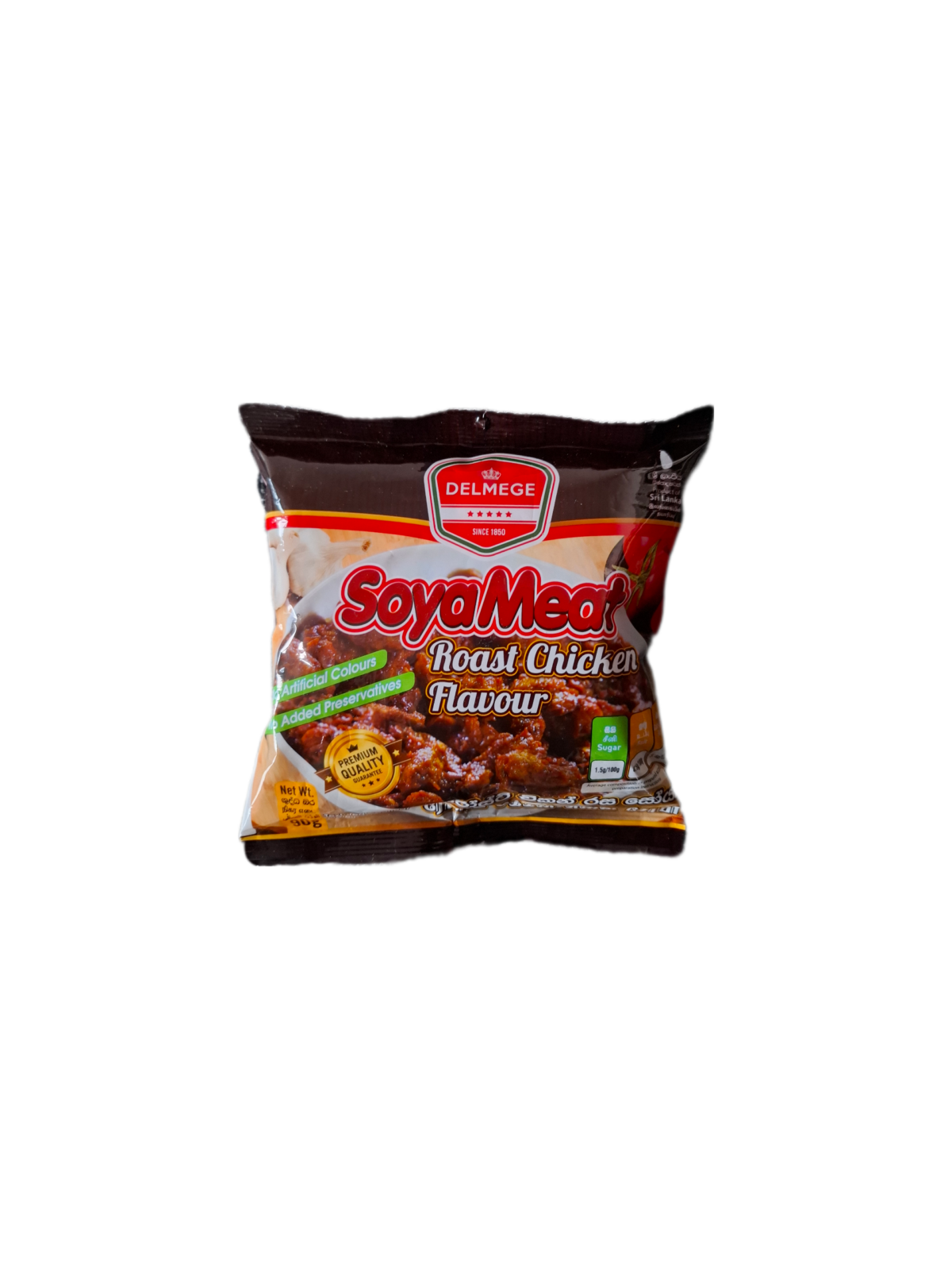 delmege soya meat roast chicken flavour 90g delmege soya meat roast chicken flavour 90g