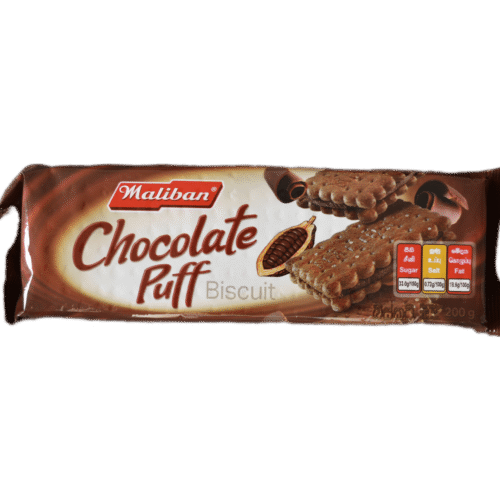 maliban chocolate puff biscuit 200g maliban chocolate puff biscuit 200g