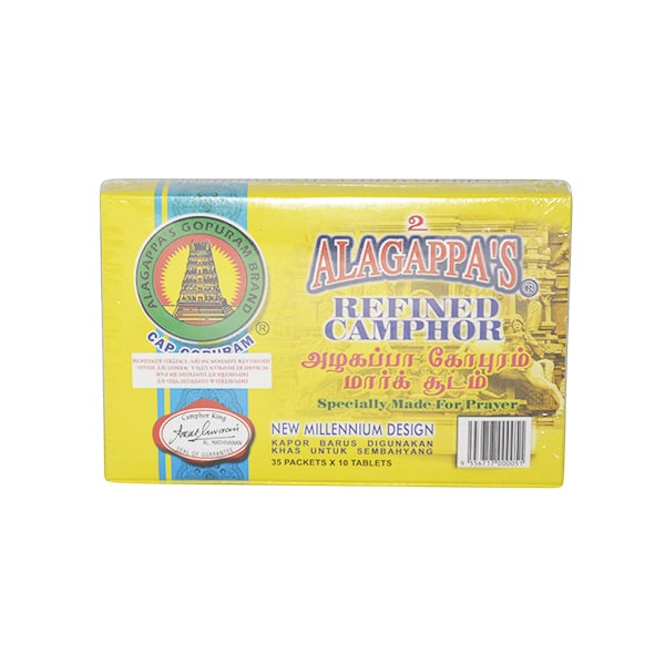 Alagappa’s - Refined Camphor (35 packetsx10 tablets) Alagappa’s - Refined Camphor (35 packetsx10 tablets)
