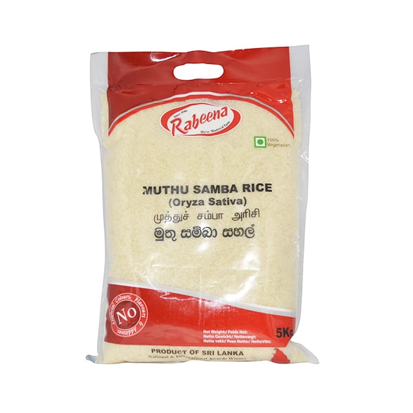 Rabeena - Muthu Samba Rice 5kg Rabeena - Muthu Samba Rice 5kg