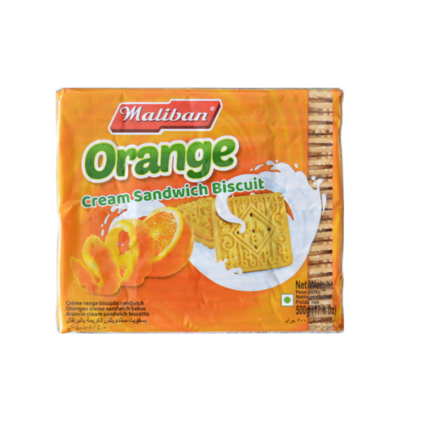 maliban orange cream sanwich biscuit 500g maliban orange cream sanwich biscuit 500g