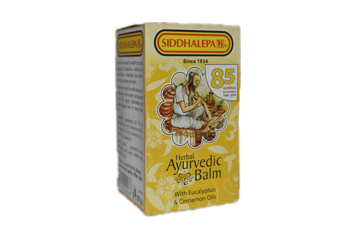 siddhalepa ayurvedic balm with eucalyptus & cinnamon oils 50g siddhalepa ayurvedic balm with eucalyptus & cinnamon oils 50g