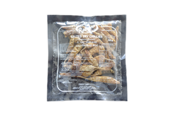 rabeena salted dry chillies 50g