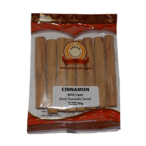 Annam - Cinnamon (Ceylon Cinnamon Sticks) 50g Annam - Cinnamon (Ceylon Cinnamon Sticks) 50g