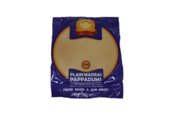 Annam - Plain Madras Pappadums (India) 200g Annam - Plain Madras Pappadums (India) 200g