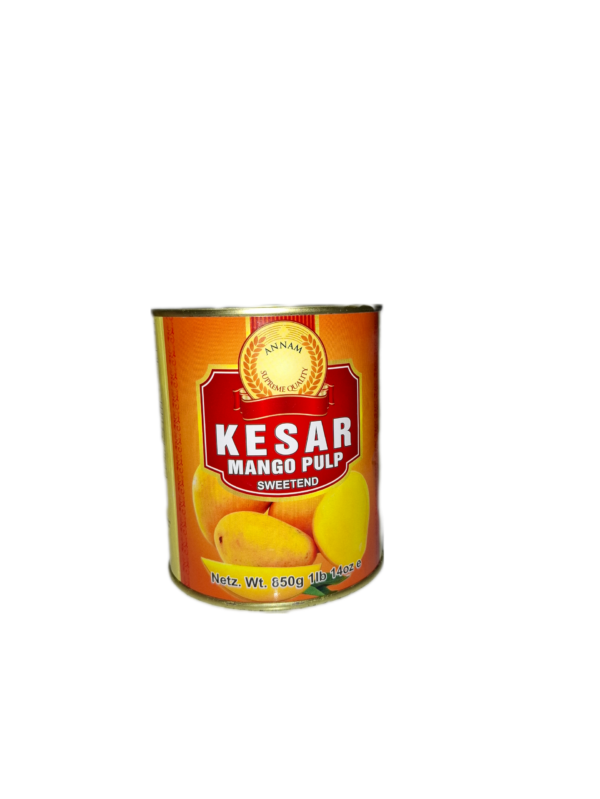 annam kesar mango pulp sweetend (india) 850g annam kesar mango pulp sweetend (india) 850g