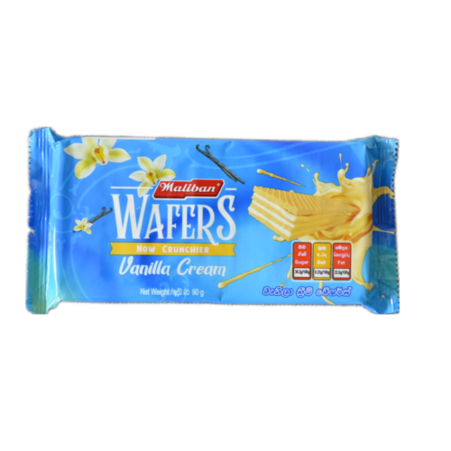 maliban wafers vanilla cream 90g maliban wafers vanilla cream 90g