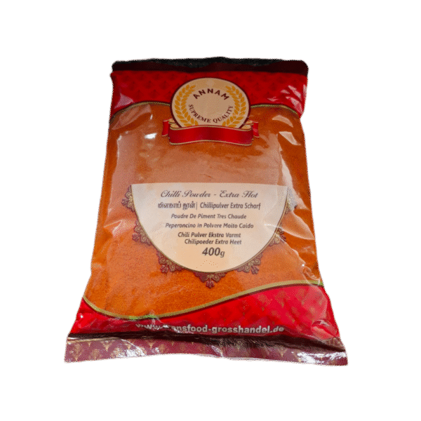annam chilli powder extra hot (india) 400g annam chilli powder extra hot (india) 400g