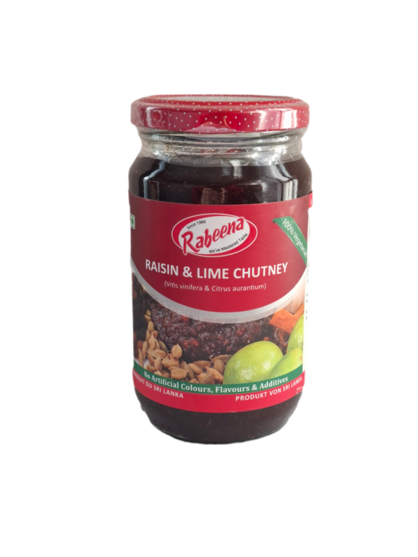 rabeena raisin & lime chutney 450g rabeena raisin & lime chutney 450g
